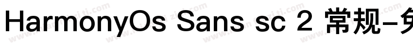 HarmonyOs Sans sc 2 常规字体转换
